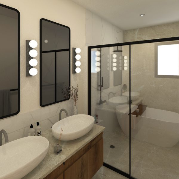 Salle de bain parentale