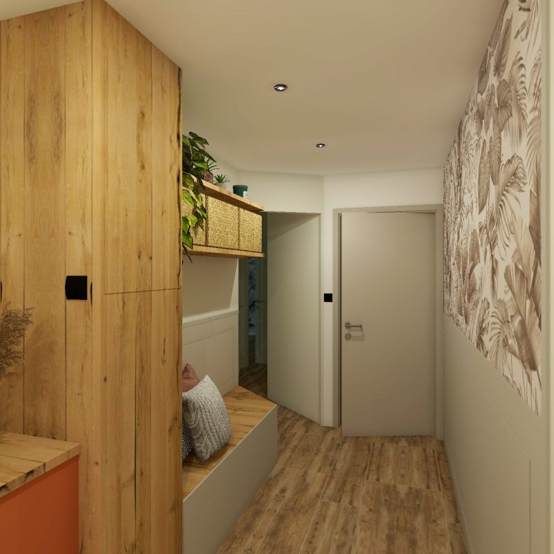 3D Entrée de l'appartement