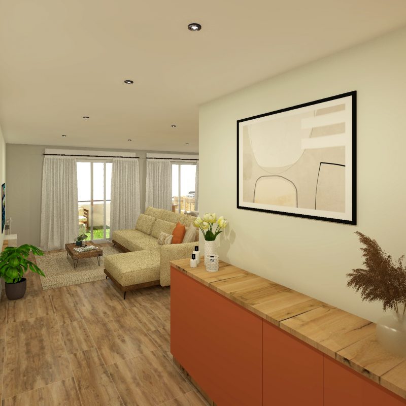 3D Entrée / Couloir appartement