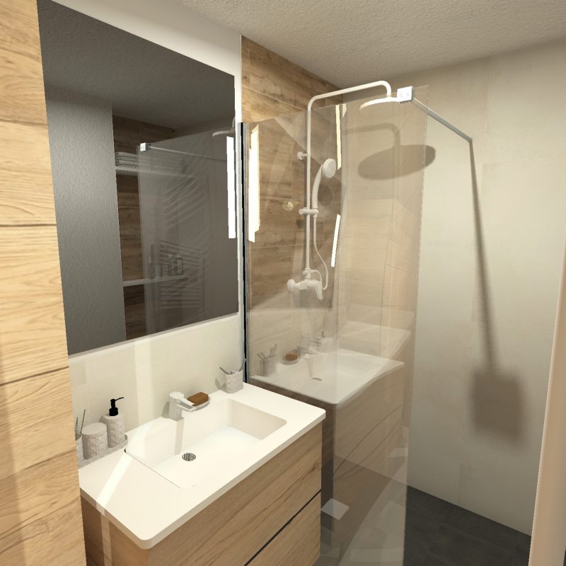 3D Salle d'eau du studio